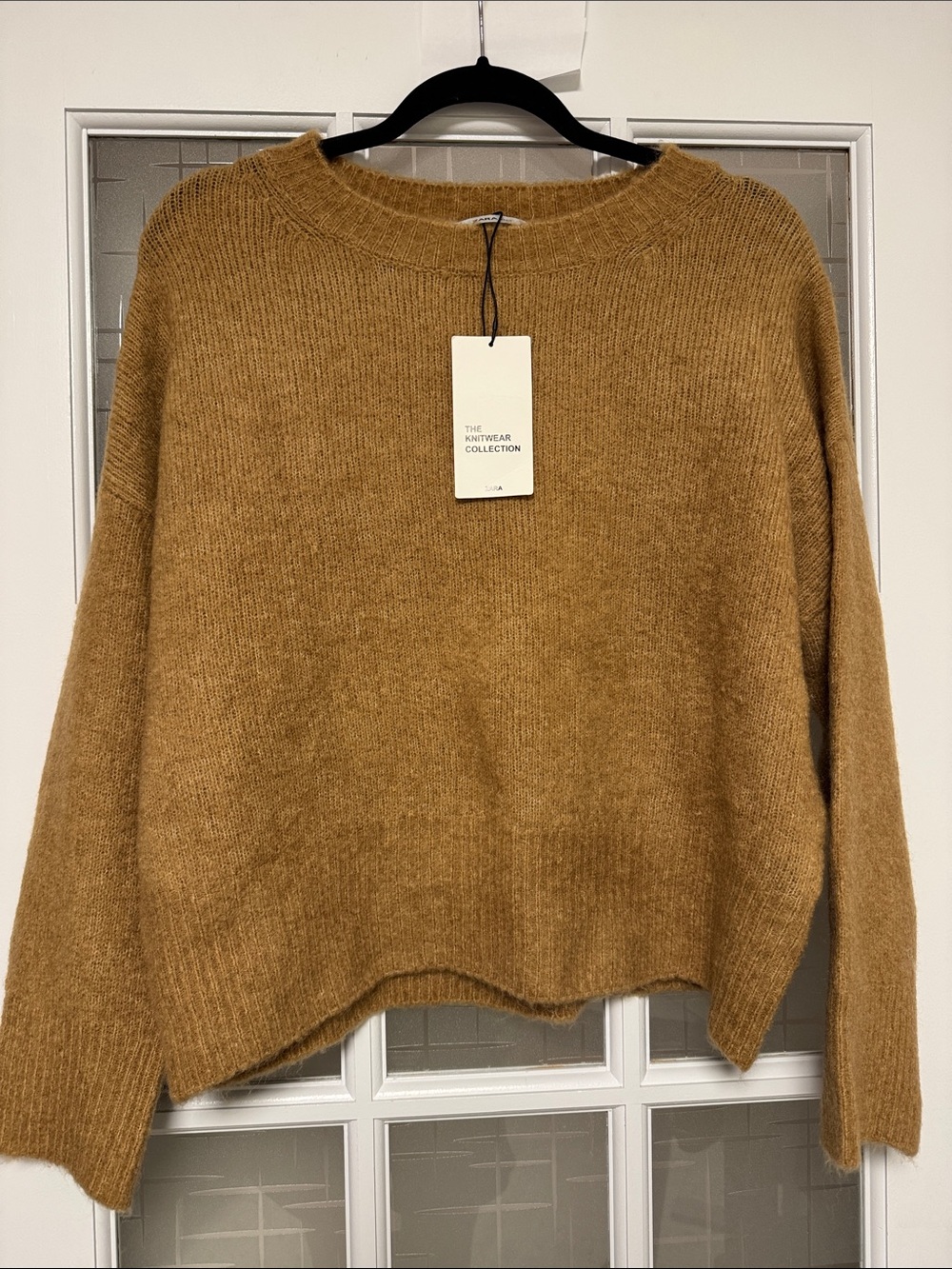 Zara Mustard Crewneck Sweater - Honey Camel